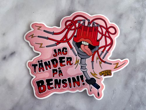 Jag tänder på bensin