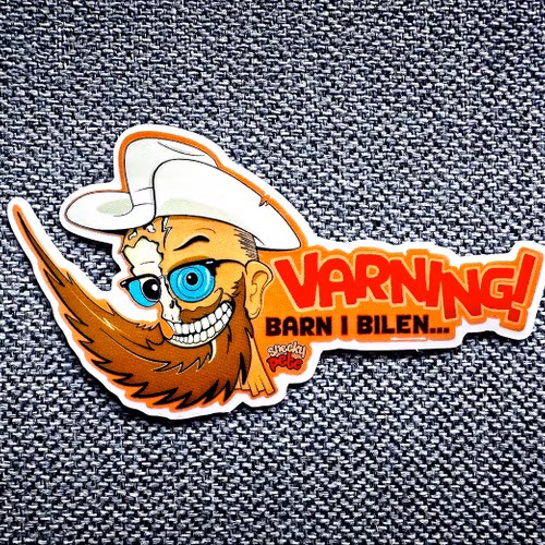 Varning, barn i bilen
