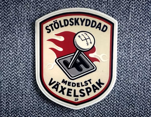 Stöldskyddad medelst växelspak II
