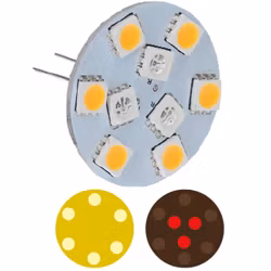 NauticLed G4 dubbelfärgad LED-spot - Bakre pinne