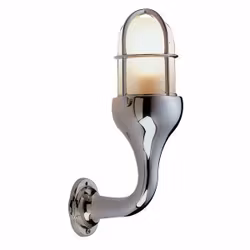 Foresti vägglampa med galler, högglanspolerat krom