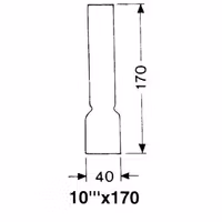 DHR Lampglas 10''' x 170 mm