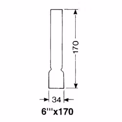 DHR Lampglas 6''' x 170 mm