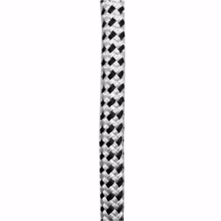 1852 förtöjningslina dubbelflätad 16 mm 6 m vit/svart