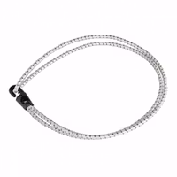 1852 Elastisk lina med krok Ø4mm vit 50cm väska med 4 st