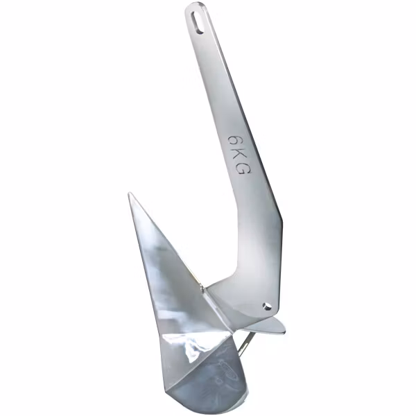 DC - Delta ankare 6kg 316 RF stål - till båtar 5-8m