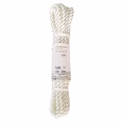 Robline fenderlina treslagen vit 2-pack, 6mm x 1,5m