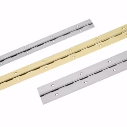 Pianogångjärn pol. mässing, 1000x40 mm