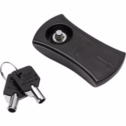 Handtag med lås, svart