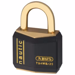 Abus hänglås massiv mässing vinylskyddat 20mm