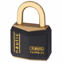 Abus hänglås massiv mässing vinylskyddat 30mm