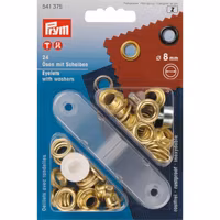 Prym mässingsöljetter Ø8mm, 24 st