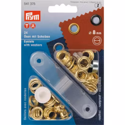 Prym mässingsöljetter Ø8mm, 24 st