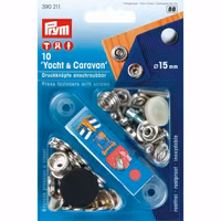 Prym tryckknappar m. skruvar RF Ø15 mm, 10 st