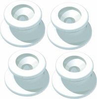Unimer kapellfäste vit Ø25mm, 4 st
