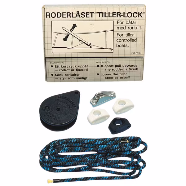 Tillerman Rudder Lock Roderlås Tiller-lock, levereras komplett - Ystad Skeppshandel