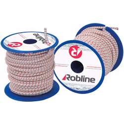Robline Mini elastisk lina Svart/Röd/Vit låda 4mmx10m, 10st