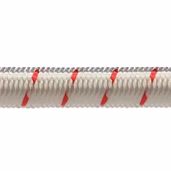 Robline elastisk lina 4 mm Vit/Röd 200 m