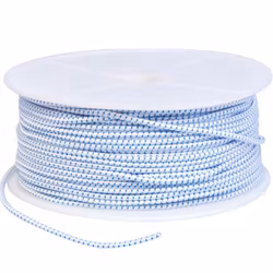 Elastisk lina vit/blå 5 mm - 100 m
