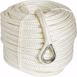 1852 Ankarlina flätad polyester m RF kaus vit 10 mm 40 meter
