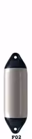 Polyform F02 fender 610x200mm grå/svart