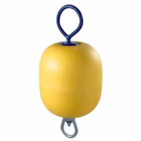 Polyform osänkbar förtöjningsboj kort ten gul, 285x600mm