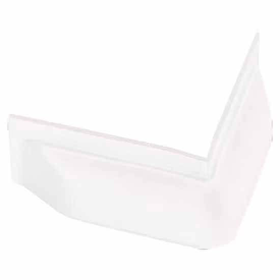Dan-Fender bryggfender vinkel vit, 25x10cm