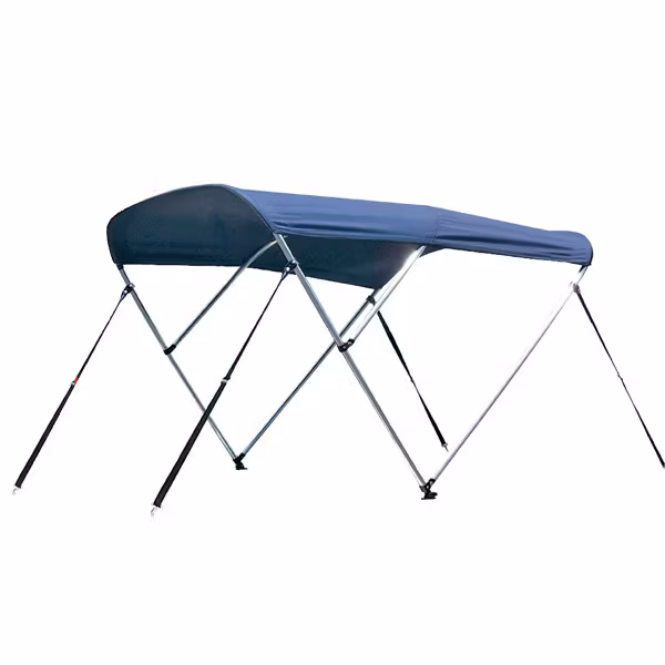 Bimini top 3-armat alurör Ø25mm blått L180 B200-210 H110cm
