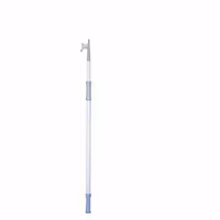 Båtshake justerbar vit Ø25/30mm 120-210cm
