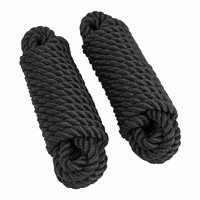 Förtöjningslina PP svart Ø12 mm 6 meter, 2 stk