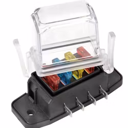 Vattentät säkringshållare för 6 bladsäkringar