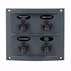 Elpanel stänktät med 4 kontakter