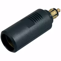 Hankontakt liten med adapter för ciggkontakt 12/24V / 16 Amp