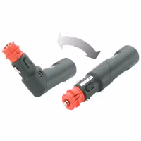 Universalkontakt med 8Amp säkring och vikled, 12/24V