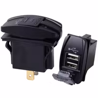 Kontakt med 2 st. 3.1 Amp. USB uttag.