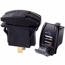 Kontakt med 2 st. 3.1 Amp. USB uttag.