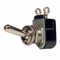 Vippströmbrytare metall, Ø12 mm