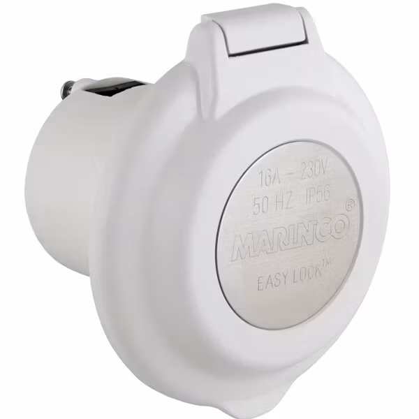 Marinco landströmskontakt rund, 16 Amp
