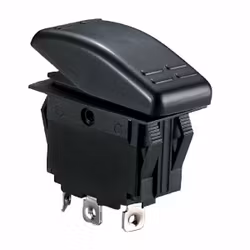 Vattentät kontakt med 2 polig (on)/off