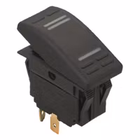 Vattentät kontakt med LED och 3 polig (on)/off