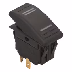 Vattentät kontakt med LED och 4 polig (on)/off