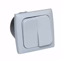 Dubbelbrytare för inbyggnad grå, 220V