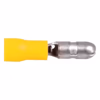 Hankontakt rund gul 5.0 mm, 10 st