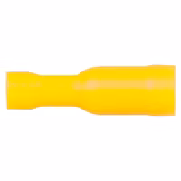 Honkontakt rund gul 5.0 mm, 10 st