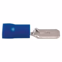 Flatstift hane blå 6.4 x 0.8 mm, 10 st
