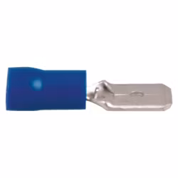 Flatstift hane blå 6.4 x 0.8 mm, 10 st