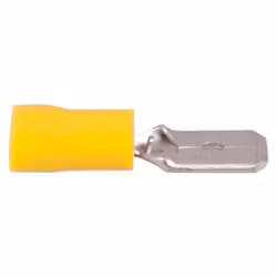Flatstift hane gul 6.4 x 0.8 mm, 10 st