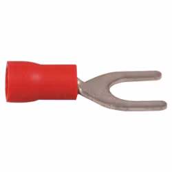 Gaffelkabelsko röd hål 4.3 mm, 10 st