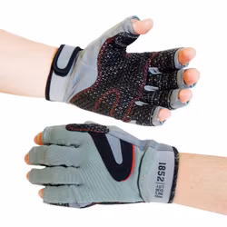 1852 segelhandskar u/fingrar svart med silikongrepp storlek.