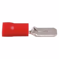 Flatstift hane röd 6.4 x 0.8 mm, 100 st